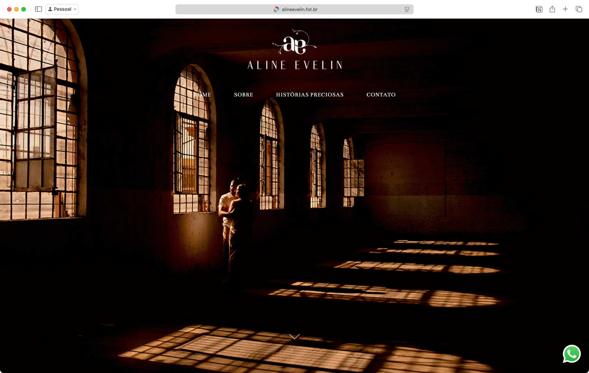 Site da Fotógrafa Aline Evelin